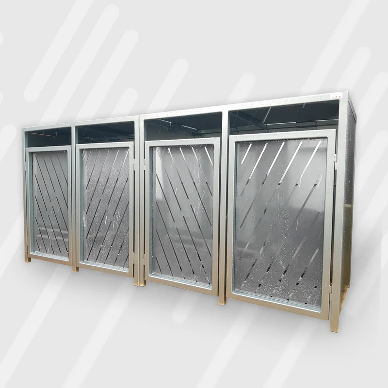 PREMIUM Design 4er Mülltonnenbox