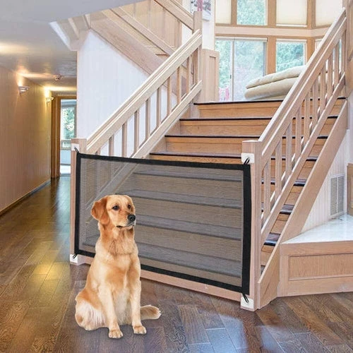 Barrière de Sécurité Rétractable pour Animaux et Enfants
