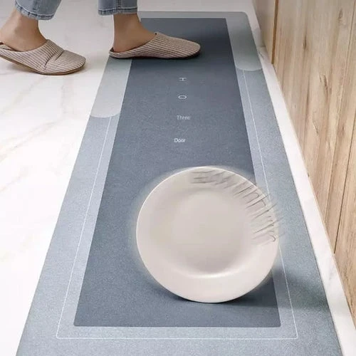 Tapis Absorbant Antidérapant pour Cuisine ou Salle de Bain