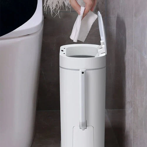 Poubelle Intelligente Automatique avec Brosse de Nettoyage Intégrée