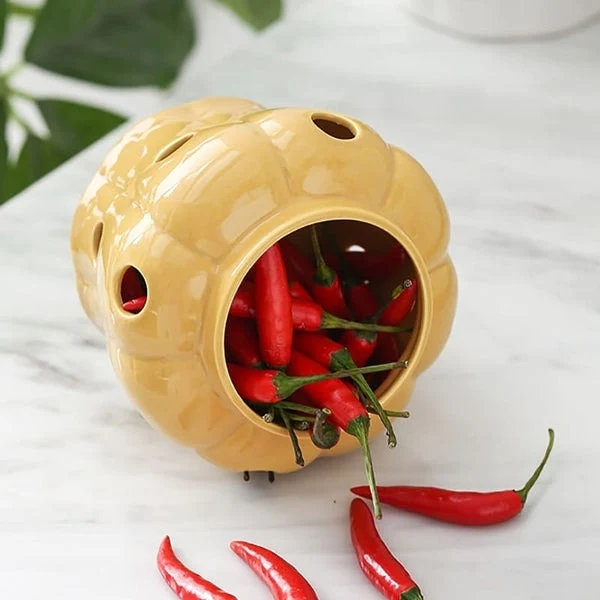 Pot en Céramique avec Couvercle à Ventilation