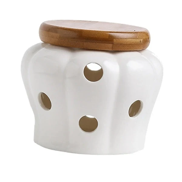 Pot en Céramique avec Couvercle à Ventilation