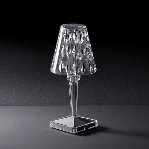 Lampe de Table LED Cristal 3-en-1 Sans Fil Rechargeable