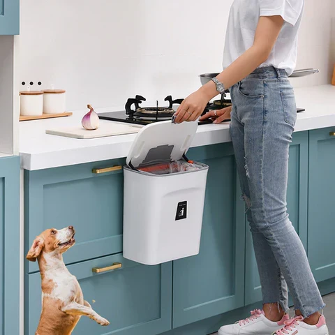 Poubelle Suspendue Compacte pour Cuisine