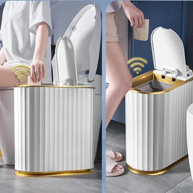 Poubelle Imperméable avec Capteur Automatique