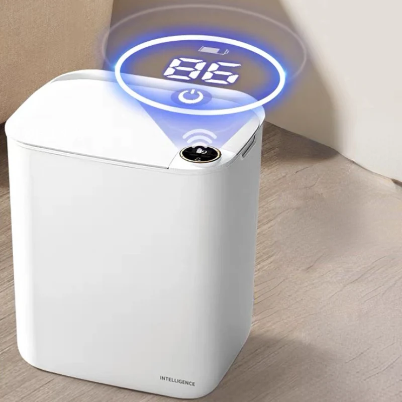 Poubelle Intelligente avec Capteur Automatique Rechargeable
