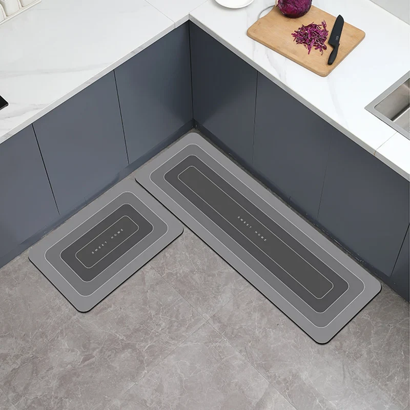 Tapis de Cuisine Imperméable Antidérapant Anti-saleté