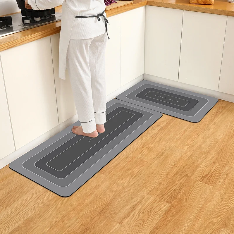 Tapis de Cuisine Imperméable Antidérapant Anti-saleté