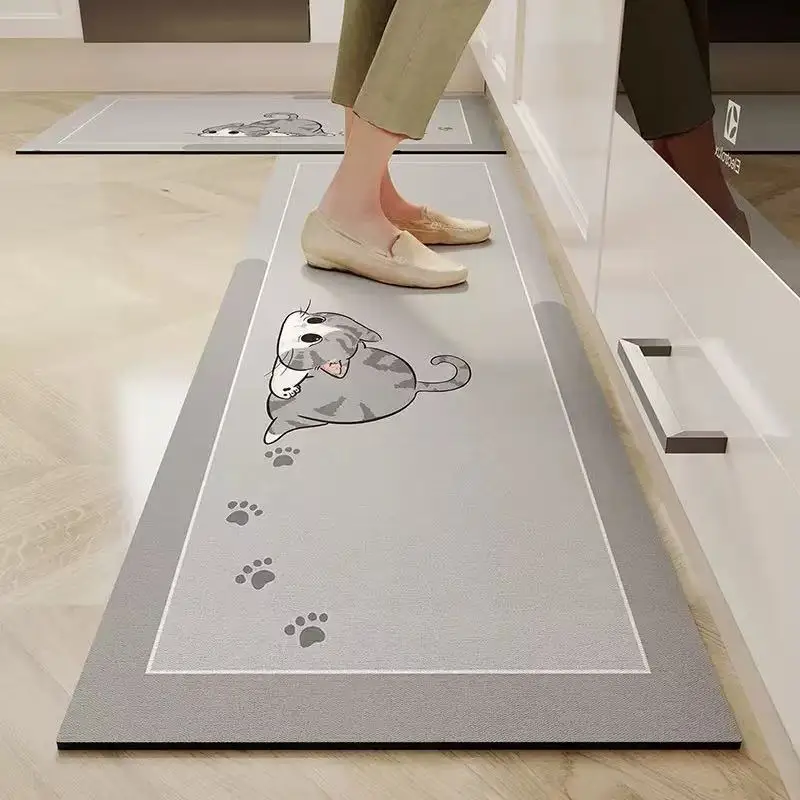 Tapis Long de Cuisine Épais Antidérapant et Absorbant