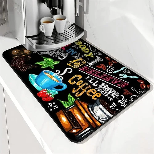 Tapis Égouttoir de Vaisselle Absorbant