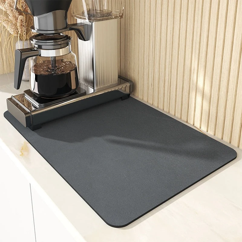 Tapis de cuisine antidérapant ultra-absorbant pour évier