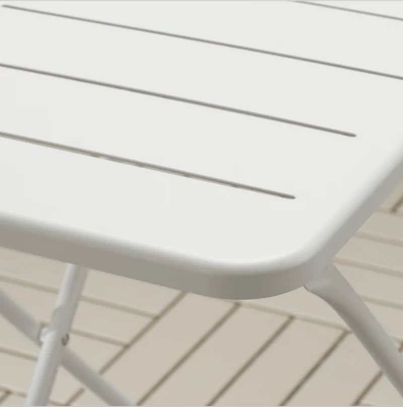 TORPARÖ Table, outdoor, white/foldable, 70x42 cm