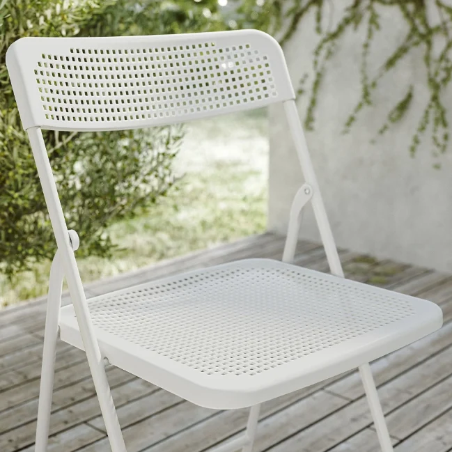 TORPARÖ foldable chair , white, without cushion