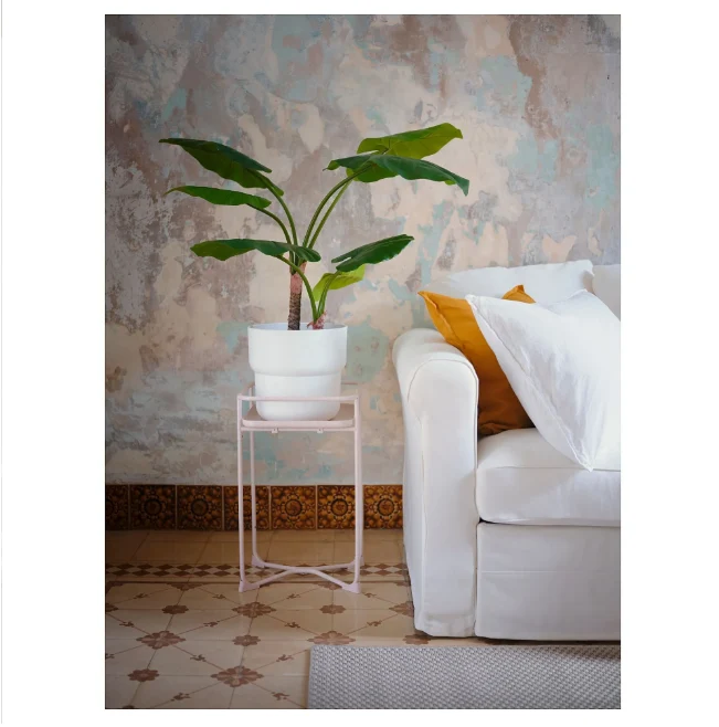 FÖRENLIG plastic plant pot , white, 24 cm