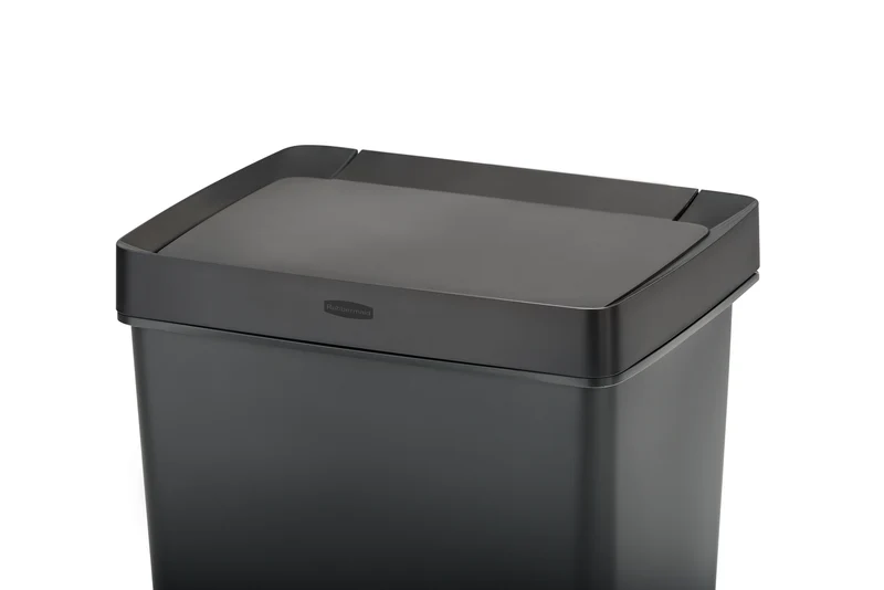 POUBELLE 46L CHARBON À PÉDALE INOX RUBBERMAID
