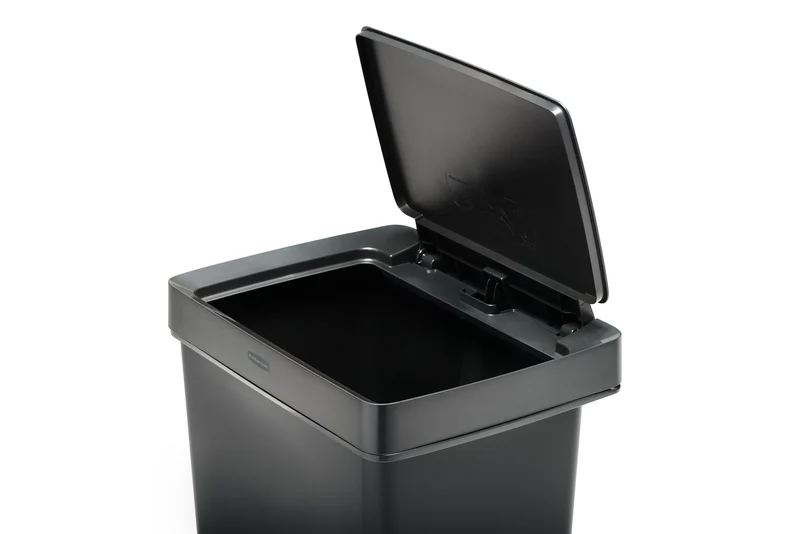 POUBELLE 46L CHARBON À PÉDALE INOX RUBBERMAID