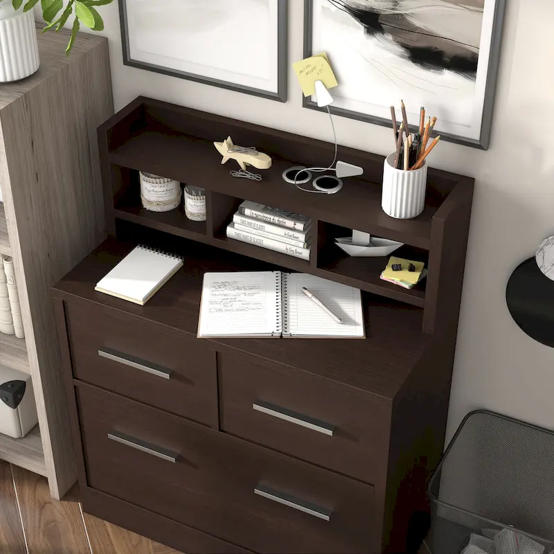 Greene Transitional 3-Drawer Wood File Cabinet Work Station by Porch & Den