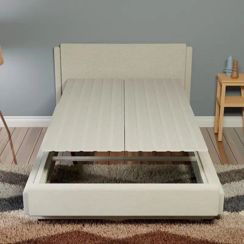 0.75 Vertical Heavy Duty Mattress Support Wooden Slats with Cover.