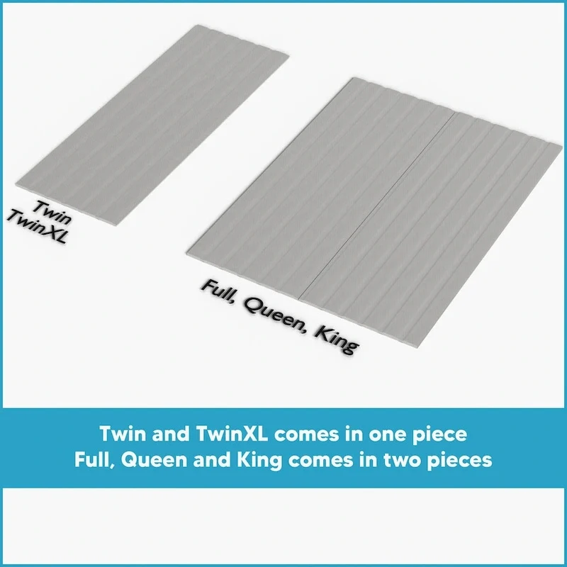 0.75 Vertical Heavy Duty Mattress Support Wooden Slats with Cover.