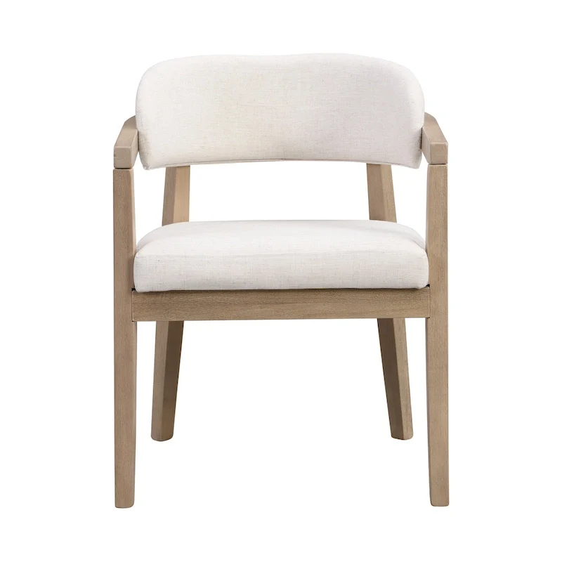 Christopher Knight Home - Carter Modern Dining Armchair Set of 2 with Upholstered Seating and Solid Wood Frame