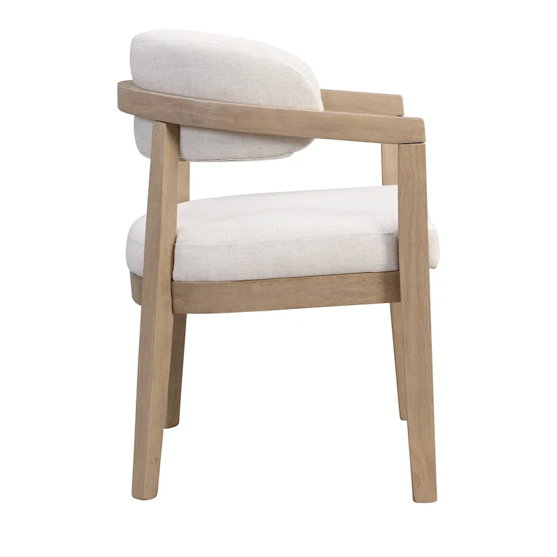 Christopher Knight Home - Carter Modern Dining Armchair Set of 2 with Upholstered Seating and Solid Wood Frame
