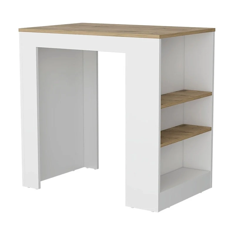 Kitchen Island with 3-Side Shelves,Kitchen Storage Cabinet for Dining Room
