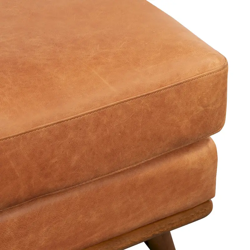 Poly & Bark Nolita Ottoman - Full Grain Genuine Italian Leather