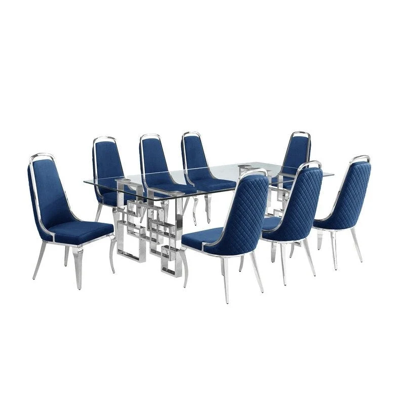 Best Quality Furniture Big Glass Table Dining Sets