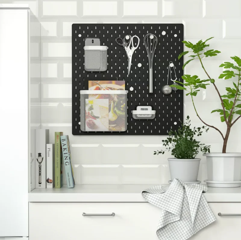 SKÅDIS 7-piece accessories set, white