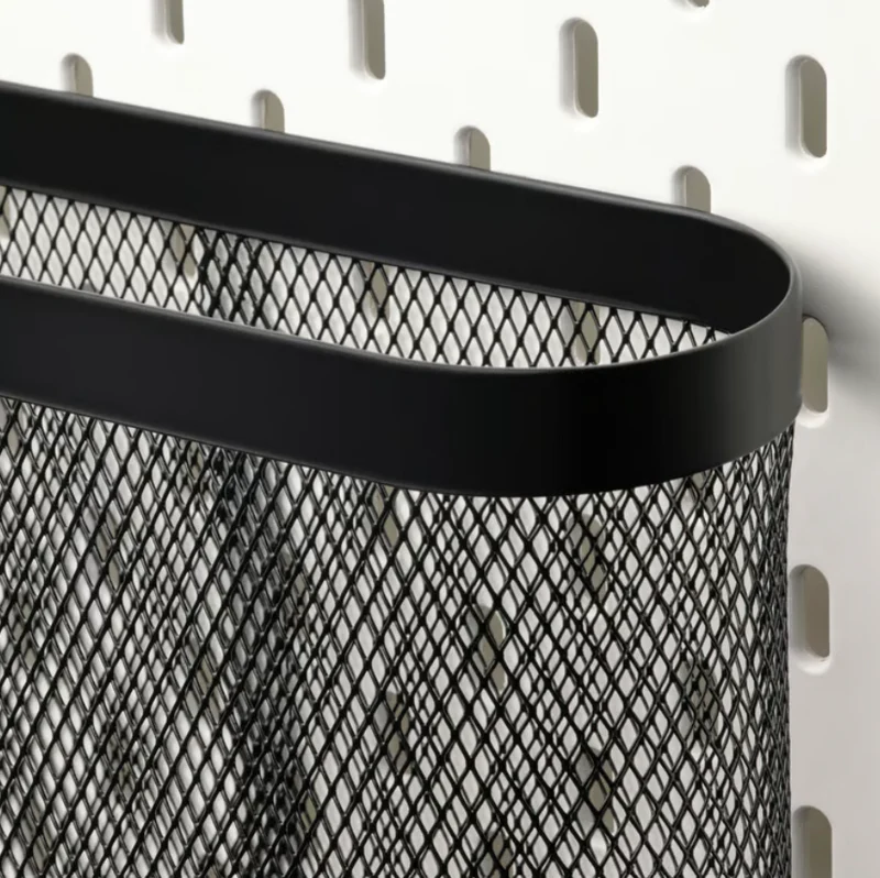 SKÅDIS Storage basket, set of 3, black