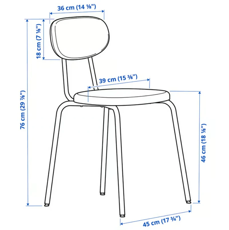 SANDSBERG Chair, anthracite/Remmarn anthracite