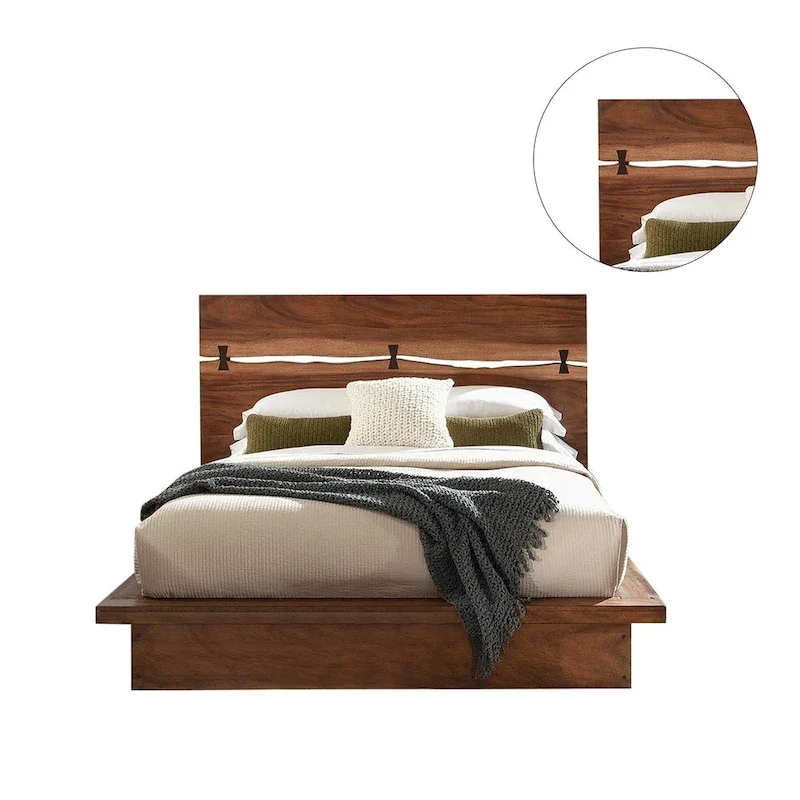 Bed in Smokey Walnut And Coffee Bean