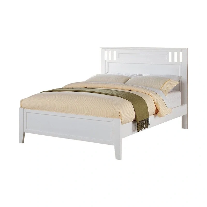 Fantastic Full Bed Wooden Finish , White