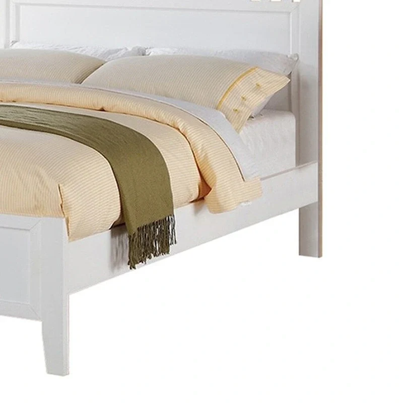 Fantastic Full Bed Wooden Finish , White