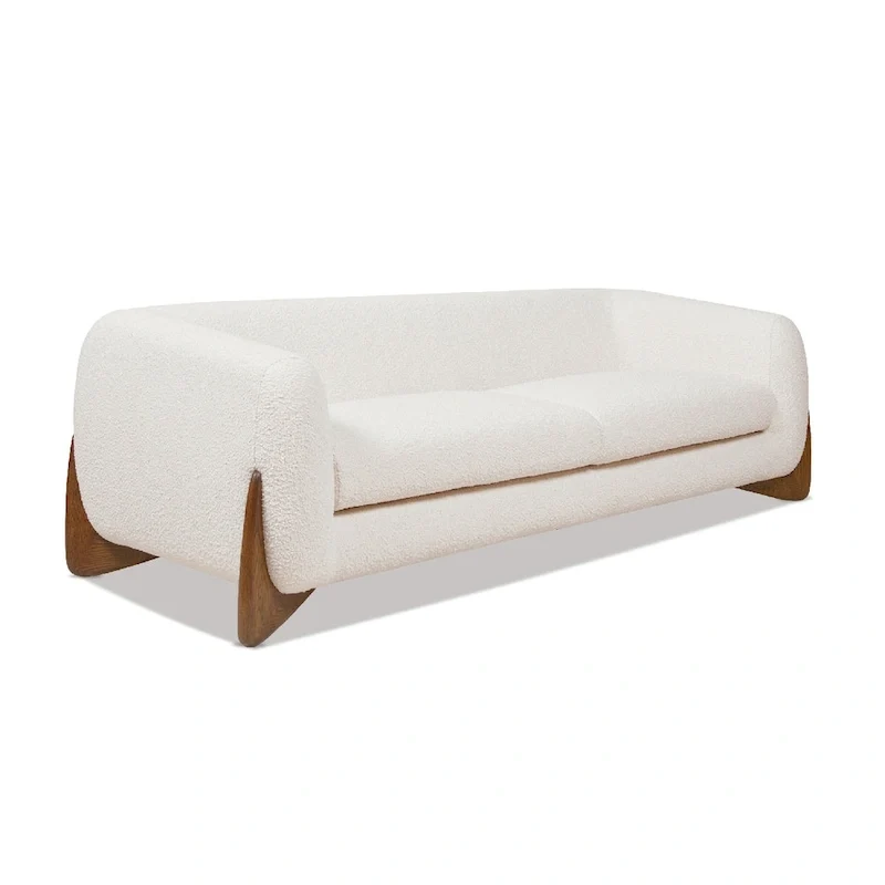 Alpine 90.5 Sherpa Upholstered Sofa