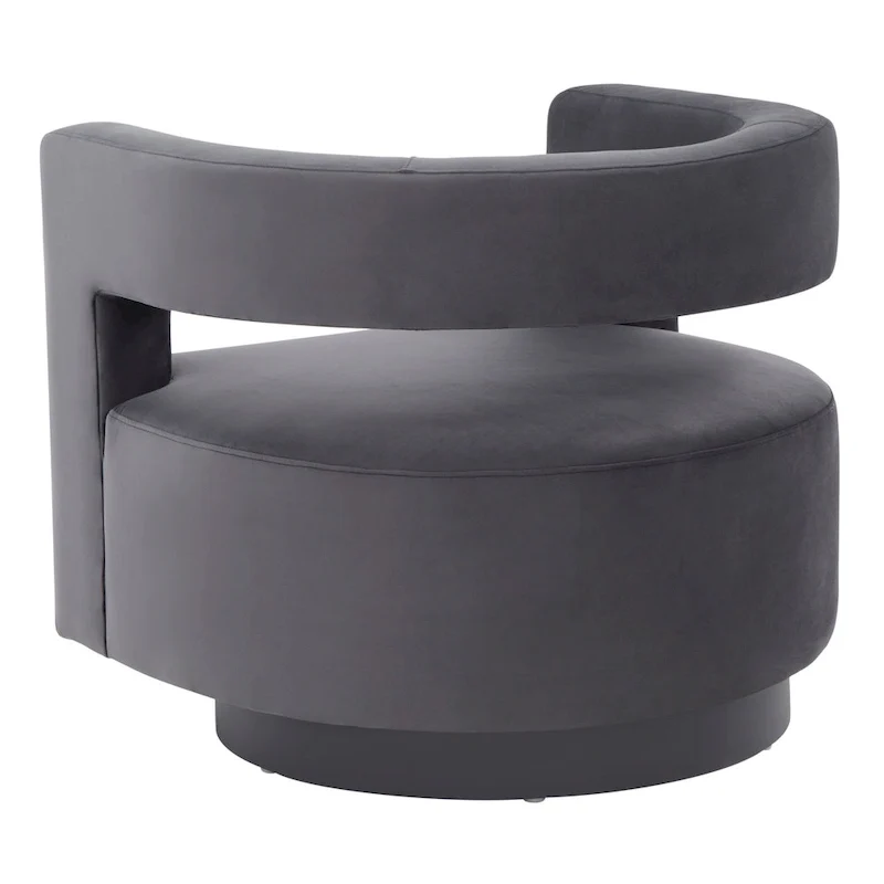 SAFAVIEH Couture Cela Swivel Chair (Fully Assembled) - 31.1 W x 28.4 L x 26.8 H - 31Wx28Dx27H