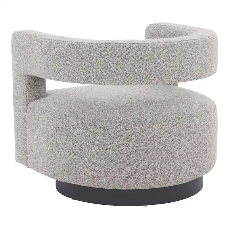 SAFAVIEH Couture Cela Swivel Chair (Fully Assembled) - 31.1 W x 28.4 L x 26.8 H - 31Wx28Dx27H