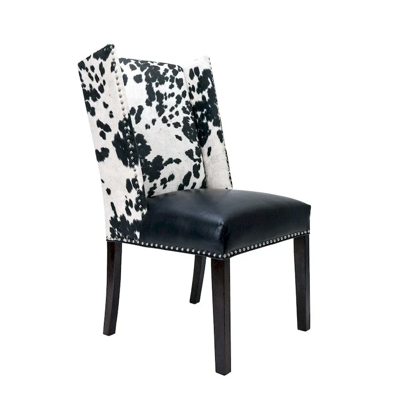 Sole Designs Rexford Wingback Leather Upholstered Nailhead Dining Chairs Set Of 2 - n/a