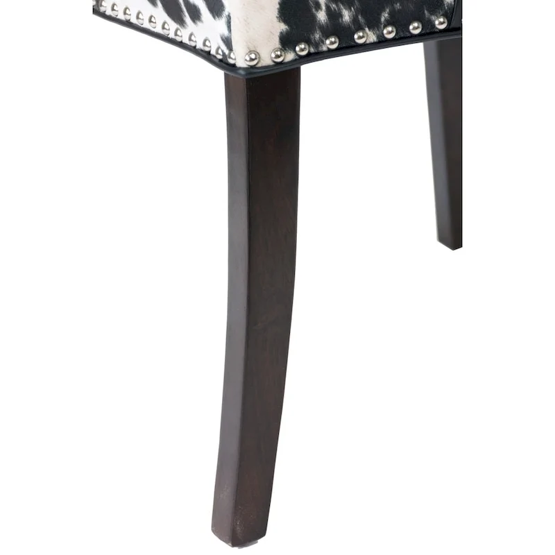 Sole Designs Rexford Wingback Leather Upholstered Nailhead Dining Chairs Set Of 2 - n/a