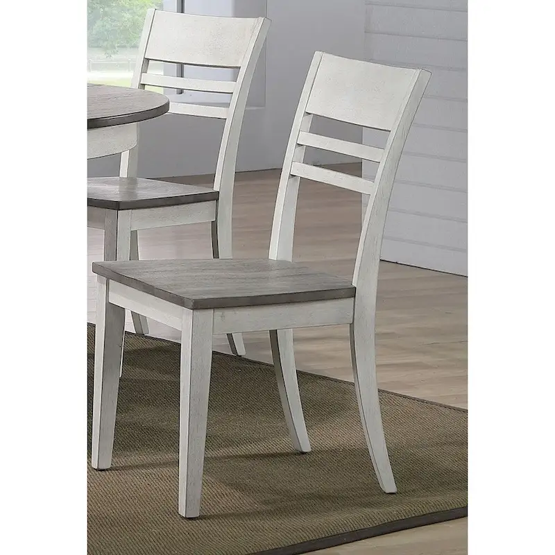 The Gray Barn Avalon 5-piece Transitional Dining Set in Ash and Stormy White