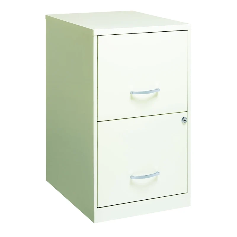 Space Solutions 18in. 2 Drawer Metal File Cabinet, Teal