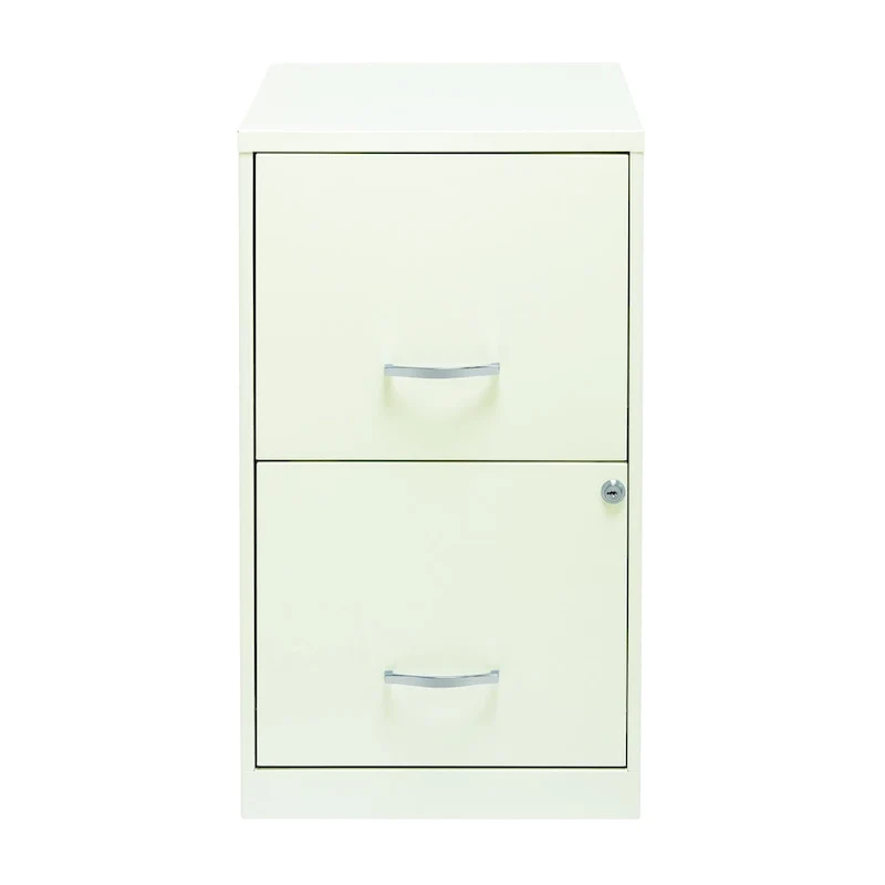 Space Solutions 18in. 2 Drawer Metal File Cabinet, Teal