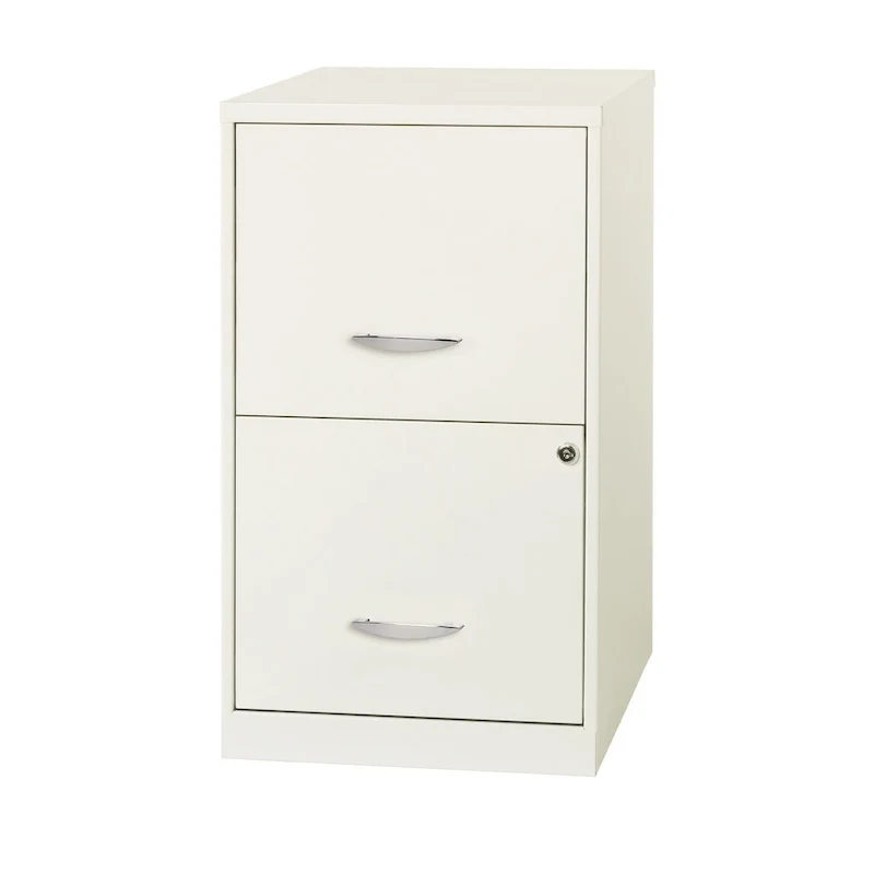 Space Solutions 18in. 2 Drawer Metal File Cabinet, Teal
