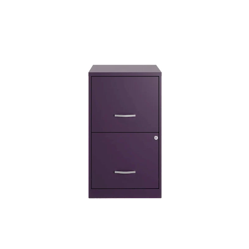 Space Solutions 18in. 2 Drawer Metal File Cabinet, Teal