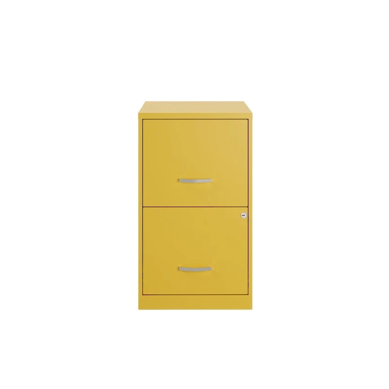 Space Solutions 18in. 2 Drawer Metal File Cabinet, Teal
