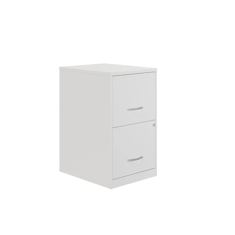 Space Solutions 18in. 2 Drawer Metal File Cabinet, Teal