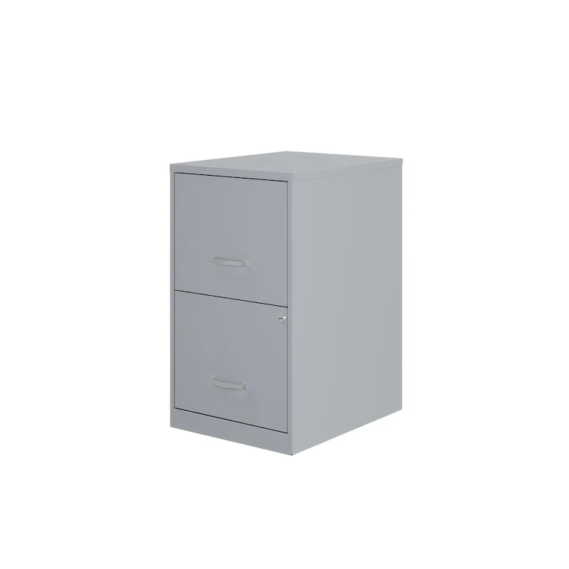 Space Solutions 18in. 2 Drawer Metal File Cabinet, Teal