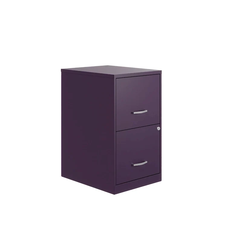 Space Solutions 18in. 2 Drawer Metal File Cabinet, Teal