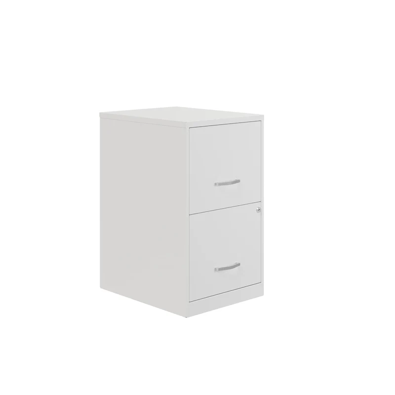 Space Solutions 18in. 2 Drawer Metal File Cabinet, Teal
