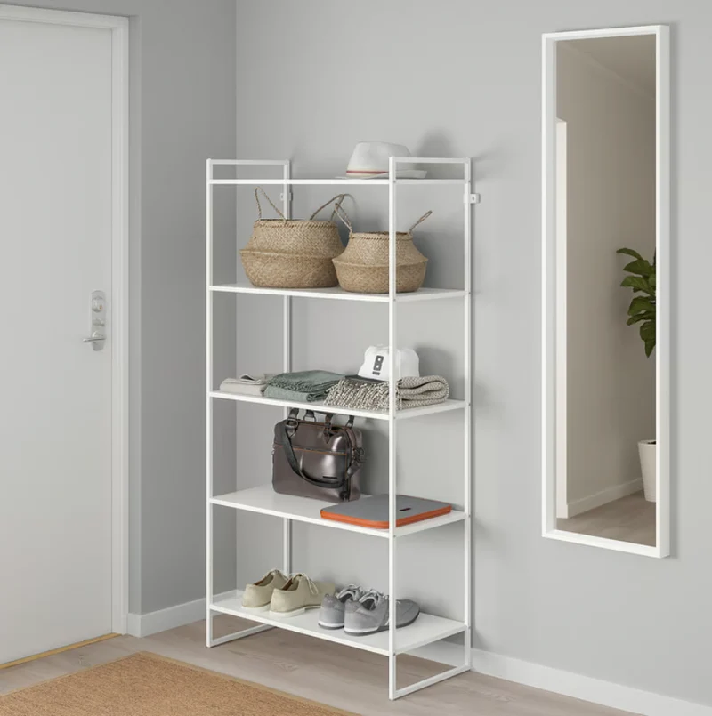 JONAXEL Shelving unit, white, 80x38x160 cm